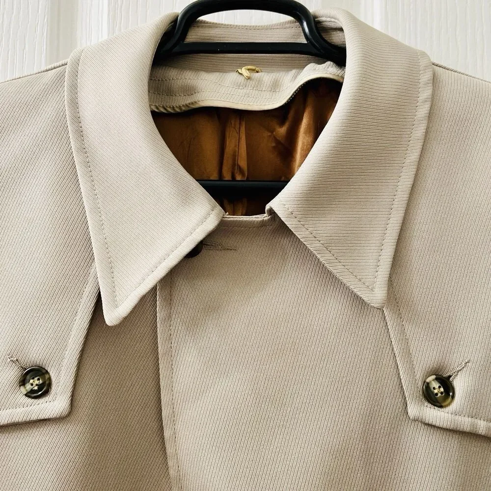 Vtg Sterlingwear of Boston Men's 44 70s Lined Coat Western Union Made USA Jacket - Picture 8 of 16